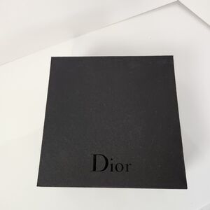 Dior Black Magnetic Square Empty Box Sleek Designer Luxury
